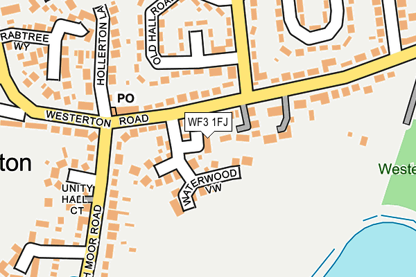 WF3 1FJ map - OS OpenMap – Local (Ordnance Survey)