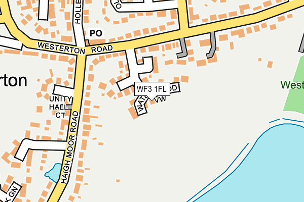 WF3 1FL map - OS OpenMap – Local (Ordnance Survey)