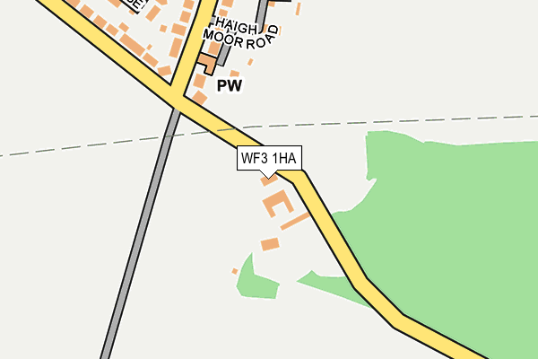 WF3 1HA map - OS OpenMap – Local (Ordnance Survey)