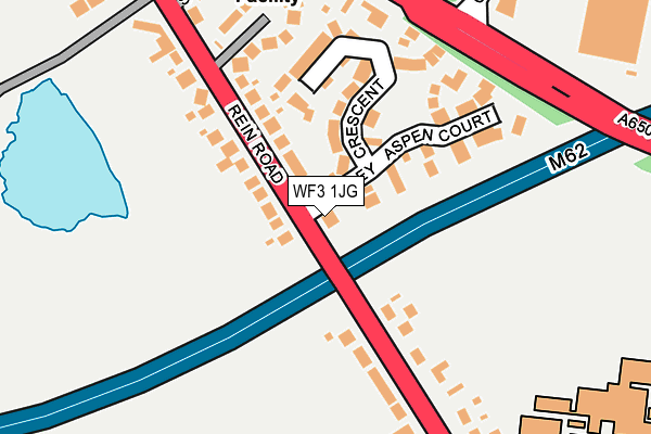 WF3 1JG map - OS OpenMap – Local (Ordnance Survey)