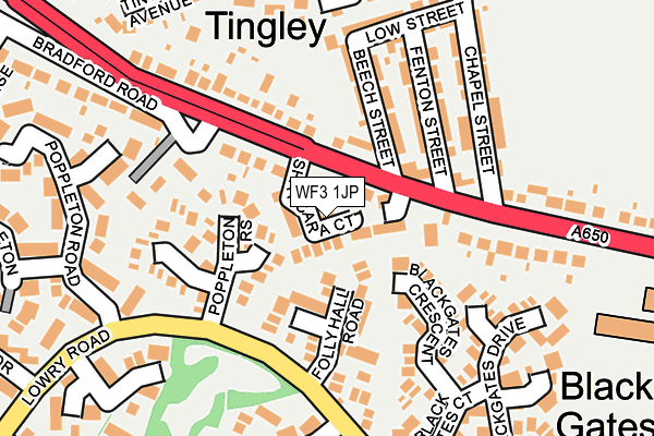 Map of TONY HARRISON LIMITED at local scale