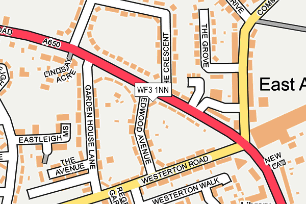 WF3 1NN map - OS OpenMap – Local (Ordnance Survey)