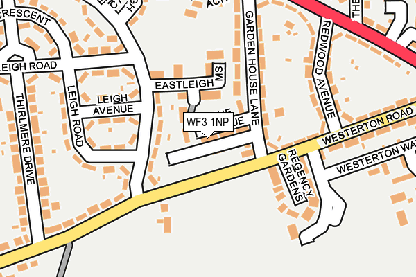 WF3 1NP map - OS OpenMap – Local (Ordnance Survey)