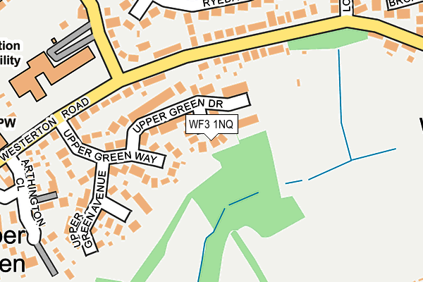 WF3 1NQ map - OS OpenMap – Local (Ordnance Survey)