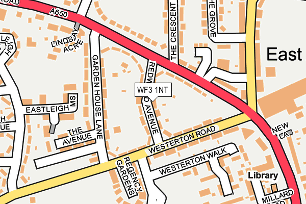 WF3 1NT map - OS OpenMap – Local (Ordnance Survey)