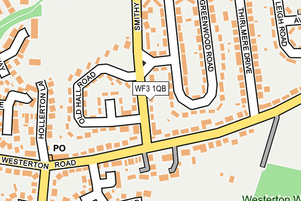 WF3 1QB map - OS OpenMap – Local (Ordnance Survey)