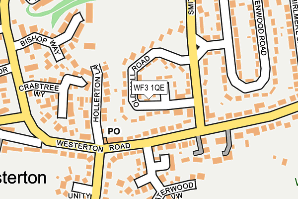 WF3 1QE map - OS OpenMap – Local (Ordnance Survey)