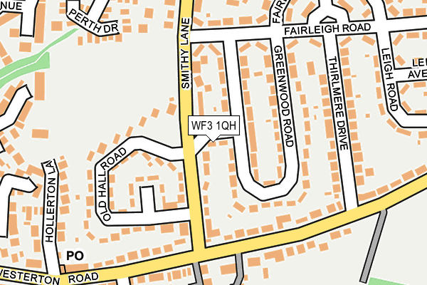 WF3 1QH map - OS OpenMap – Local (Ordnance Survey)