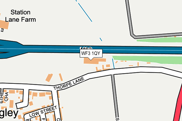 WF3 1QY map - OS OpenMap – Local (Ordnance Survey)