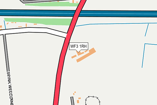 WF3 1RH map - OS OpenMap – Local (Ordnance Survey)