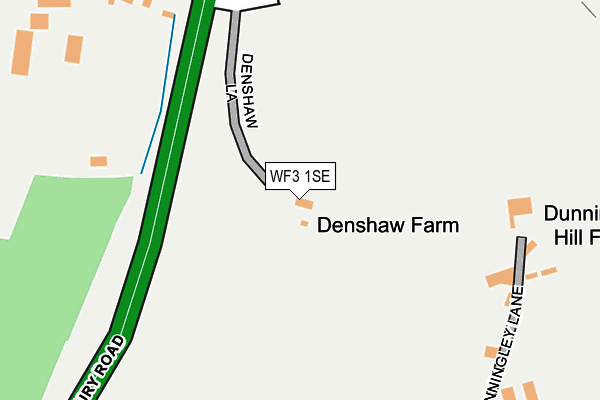 WF3 1SE map - OS OpenMap – Local (Ordnance Survey)