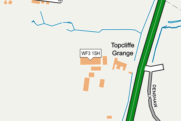 WF3 1SH map - OS OpenMap – Local (Ordnance Survey)