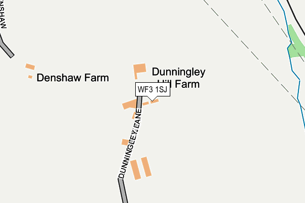 WF3 1SJ map - OS OpenMap – Local (Ordnance Survey)