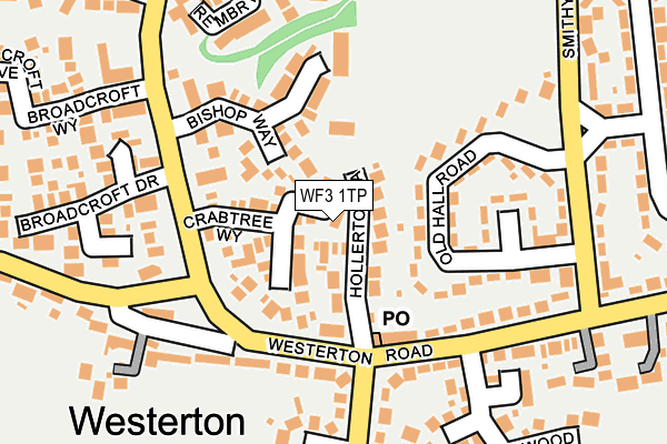 WF3 1TP map - OS OpenMap – Local (Ordnance Survey)