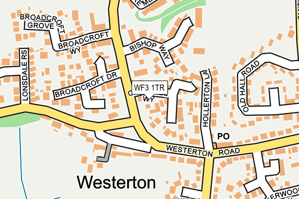 WF3 1TR map - OS OpenMap – Local (Ordnance Survey)