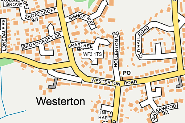 WF3 1TS map - OS OpenMap – Local (Ordnance Survey)