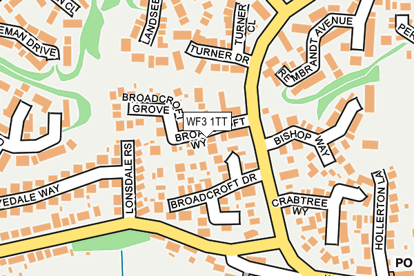 WF3 1TT map - OS OpenMap – Local (Ordnance Survey)