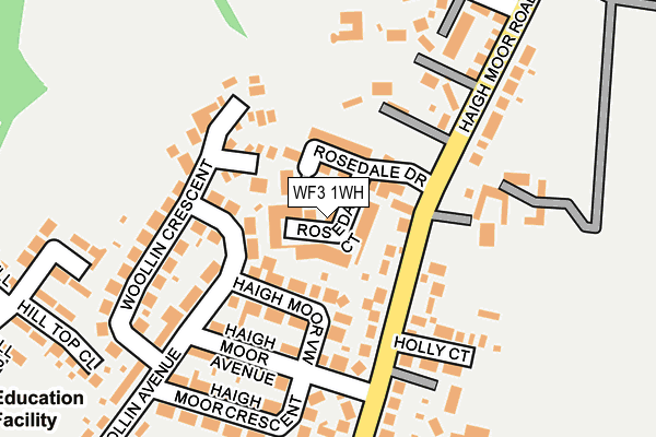 WF3 1WH map - OS OpenMap – Local (Ordnance Survey)