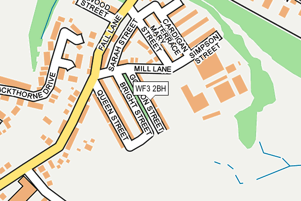 WF3 2BH map - OS OpenMap – Local (Ordnance Survey)