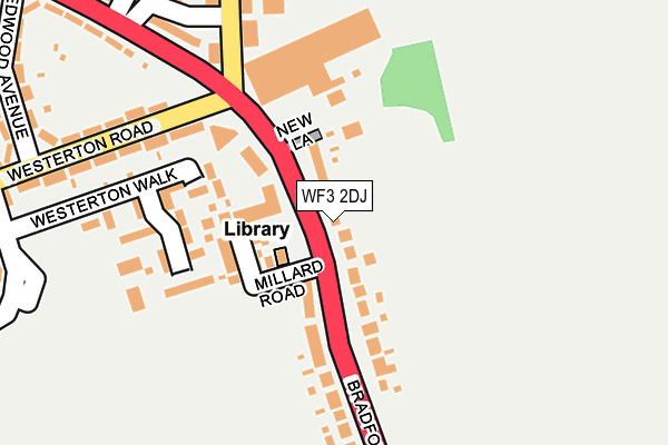 WF3 2DJ map - OS OpenMap – Local (Ordnance Survey)