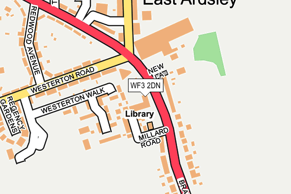 WF3 2DN map - OS OpenMap – Local (Ordnance Survey)