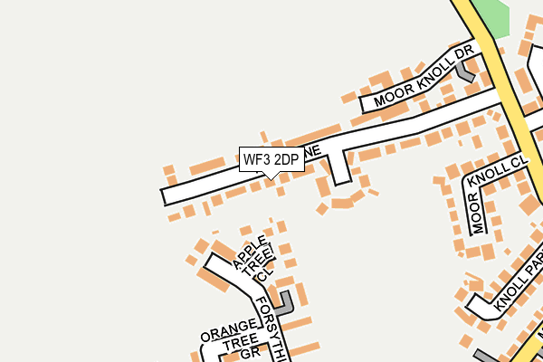 WF3 2DP map - OS OpenMap – Local (Ordnance Survey)