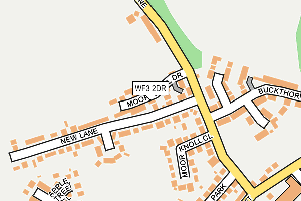 WF3 2DR map - OS OpenMap – Local (Ordnance Survey)