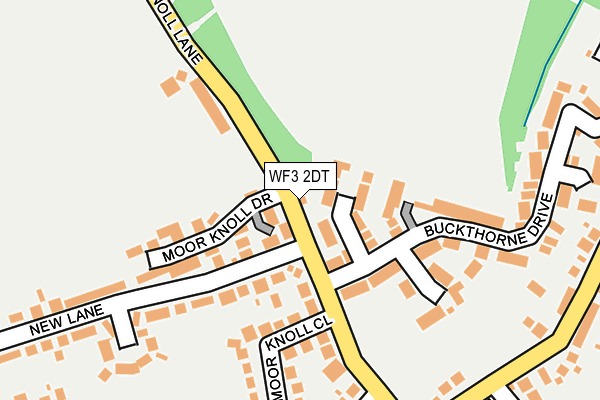 WF3 2DT map - OS OpenMap – Local (Ordnance Survey)