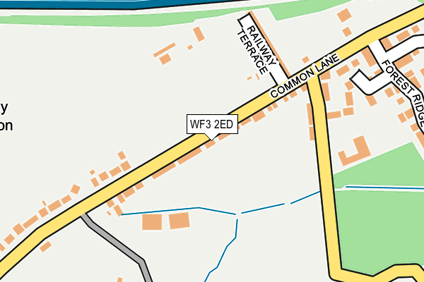 WF3 2ED map - OS OpenMap – Local (Ordnance Survey)