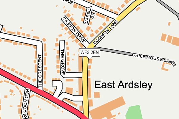 WF3 2EN map - OS OpenMap – Local (Ordnance Survey)