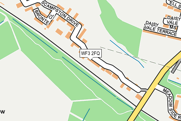 WF3 2FQ map - OS OpenMap – Local (Ordnance Survey)