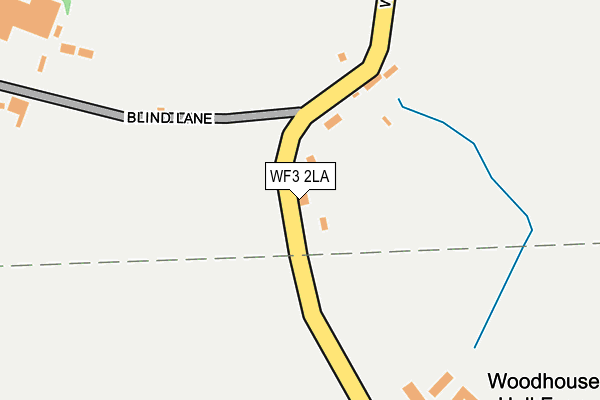 WF3 2LA map - OS OpenMap – Local (Ordnance Survey)