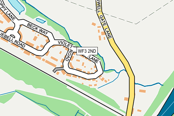 WF3 2ND map - OS OpenMap – Local (Ordnance Survey)