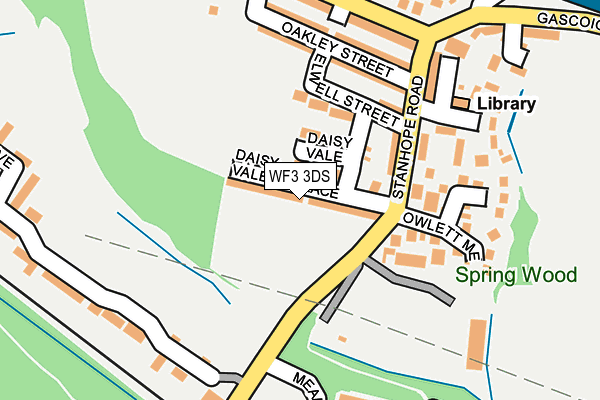 WF3 3DS map - OS OpenMap – Local (Ordnance Survey)