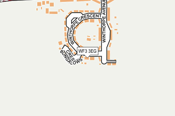 WF3 3EG map - OS OpenMap – Local (Ordnance Survey)