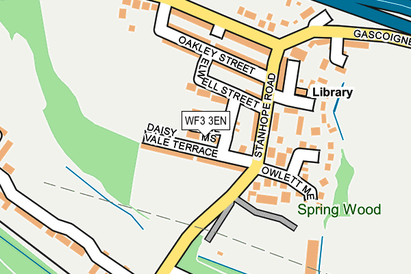 WF3 3EN map - OS OpenMap – Local (Ordnance Survey)