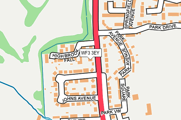 WF3 3EY map - OS OpenMap – Local (Ordnance Survey)