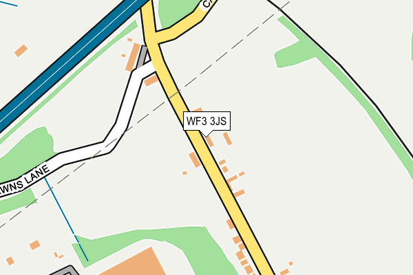 WF3 3JS map - OS OpenMap – Local (Ordnance Survey)