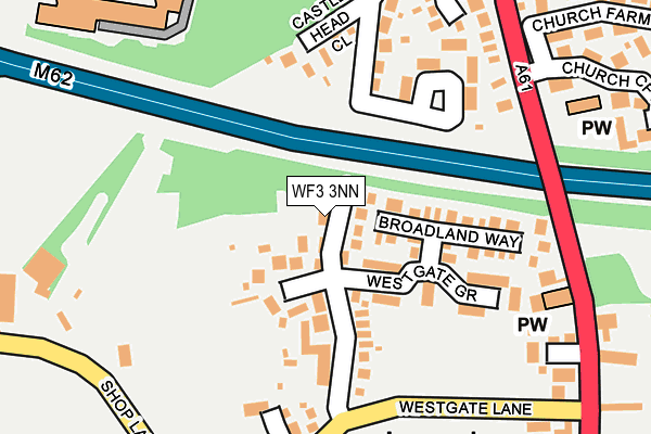 WF3 3NN map - OS OpenMap – Local (Ordnance Survey)