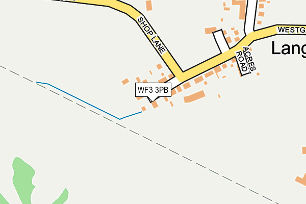 WF3 3PB map - OS OpenMap – Local (Ordnance Survey)