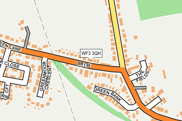 WF3 3QH map - OS OpenMap – Local (Ordnance Survey)