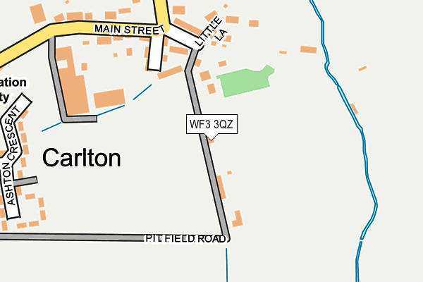 WF3 3QZ map - OS OpenMap – Local (Ordnance Survey)