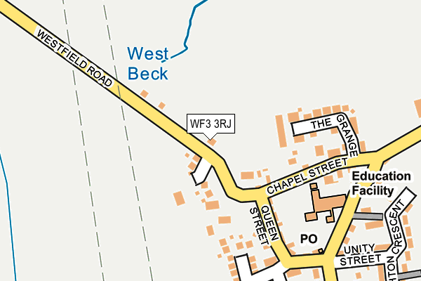 WF3 3RJ map - OS OpenMap – Local (Ordnance Survey)