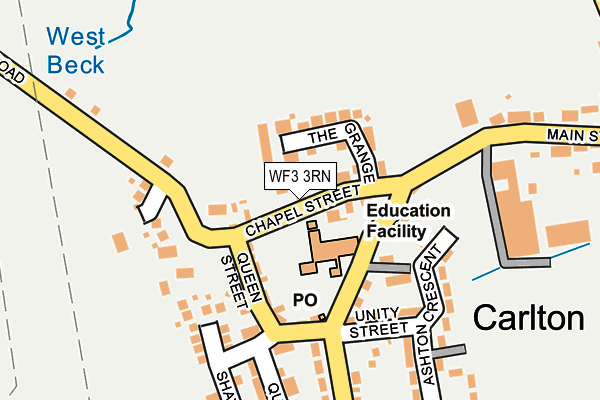 WF3 3RN map - OS OpenMap – Local (Ordnance Survey)