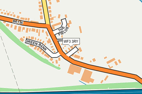 WF3 3RY map - OS OpenMap – Local (Ordnance Survey)