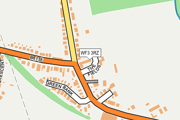 WF3 3RZ map - OS OpenMap – Local (Ordnance Survey)