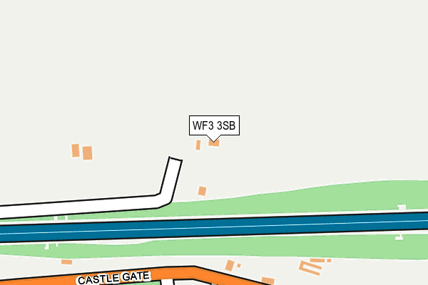 WF3 3SB map - OS OpenMap – Local (Ordnance Survey)