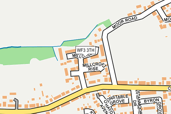 WF3 3TH map - OS OpenMap – Local (Ordnance Survey)