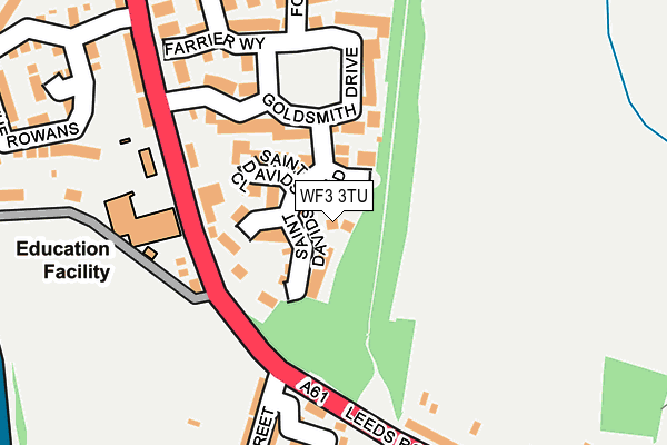 WF3 3TU map - OS OpenMap – Local (Ordnance Survey)