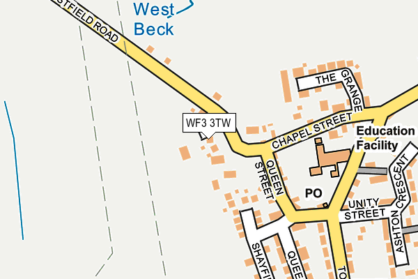 WF3 3TW map - OS OpenMap – Local (Ordnance Survey)